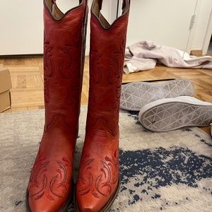 Vintage Red Cowboy Boots